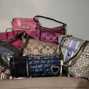 Lot Authentic Coach Purses